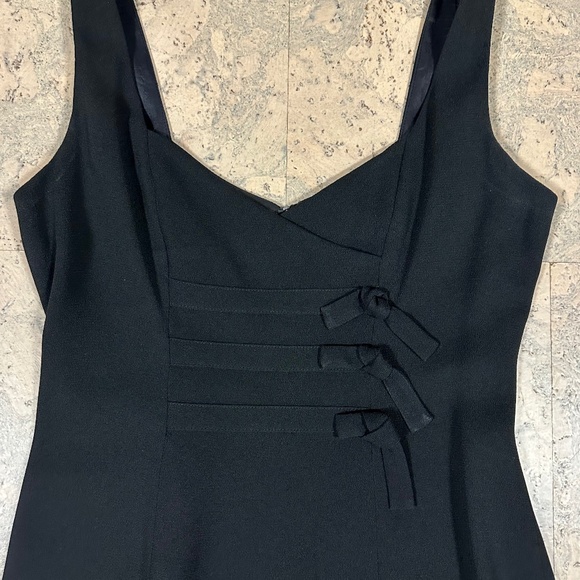 VINTAGE Nicole Miller Evening Gown Black Size 6 - Picture 2 of 12